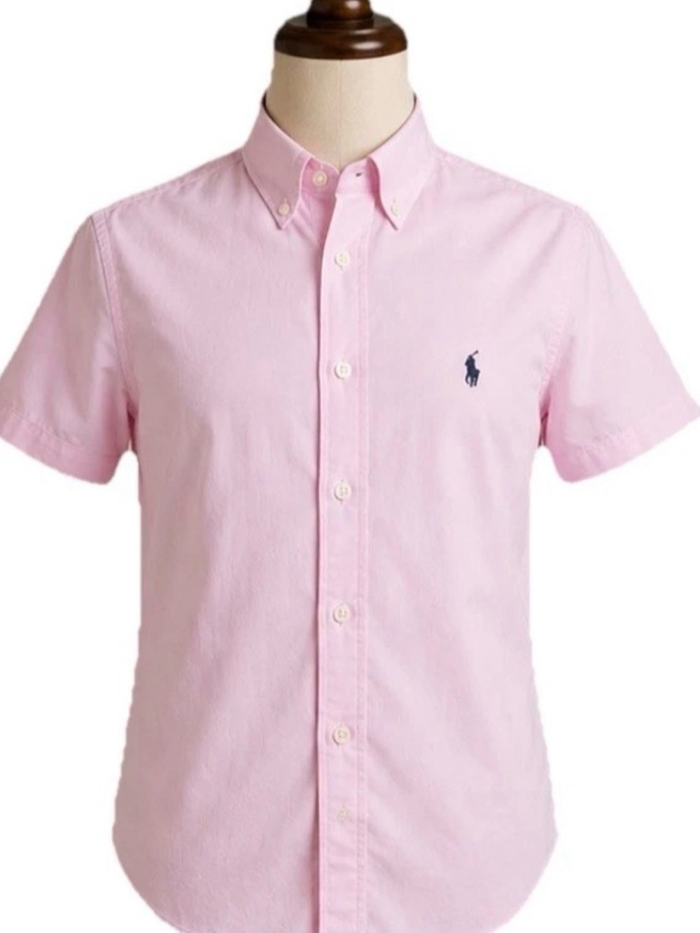 Polo Ralph Lauren Boys Button Down Shirt Size L 14-16 Short Sleeve Cotton